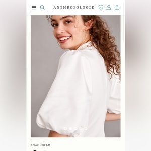 Puff sleeve fitted top